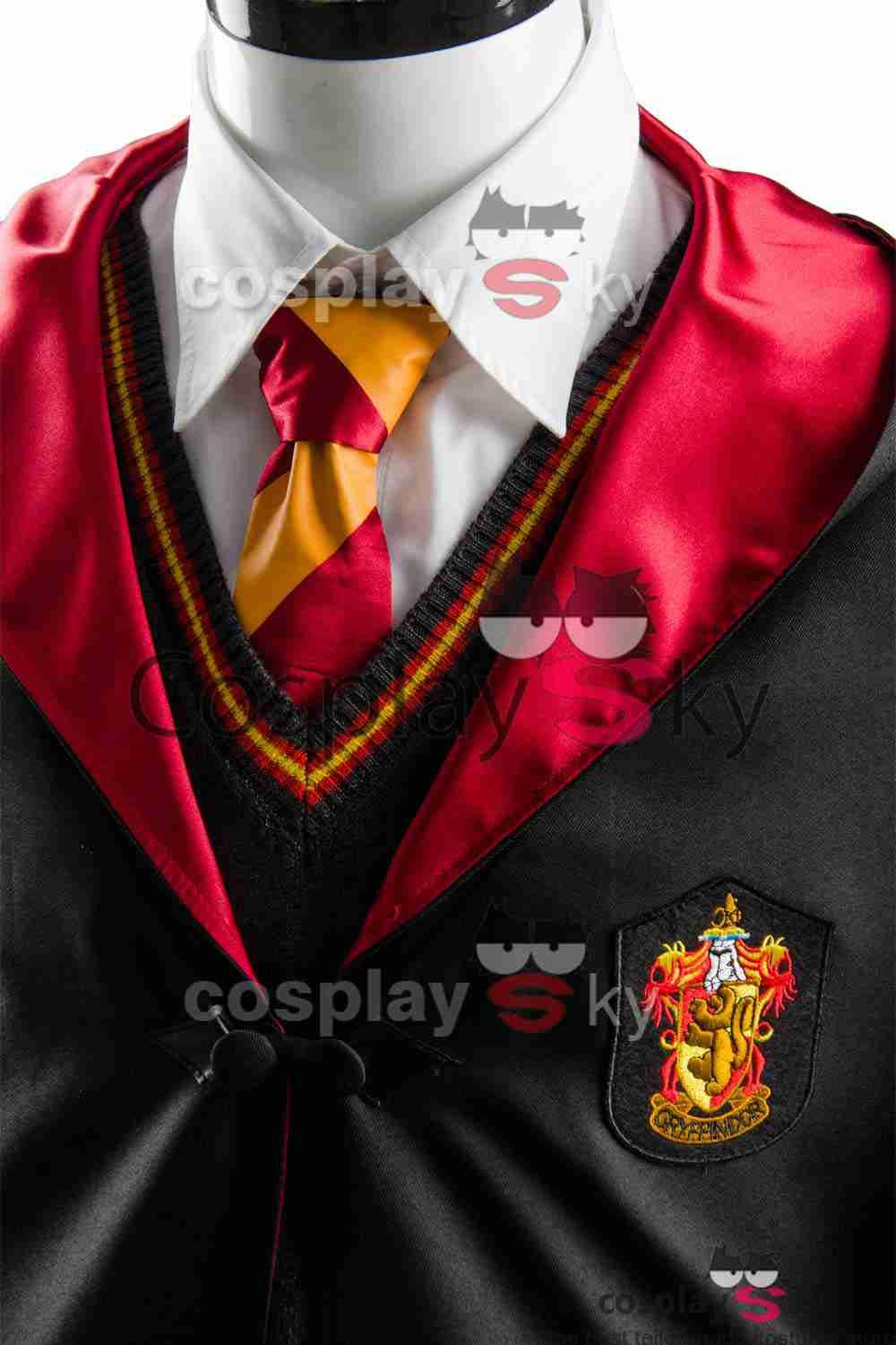 Harry Potter Gryffindor Robe Uniform Harry Potter Cosplay Kostüm Erwachsene Ver. - cosplaycartde