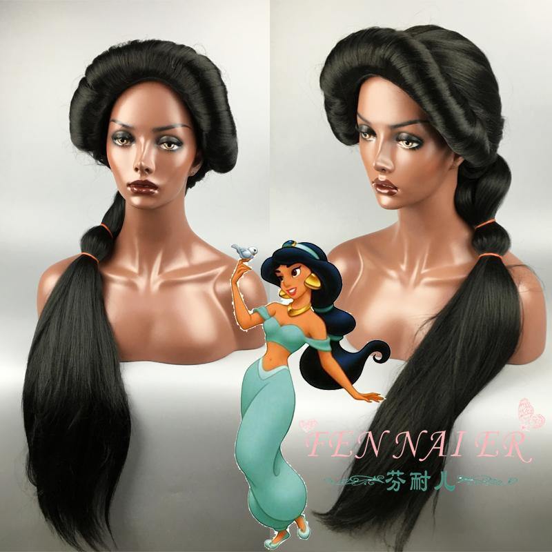 2019 Aladdin Princess Prinzessin Jasmine Perücke Cosplay Perücke - cosplaycartde