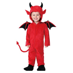 Kinder Jumpsuit Teufel Fledermaus Cosplay Kostüm Outfits Halloween Karneval Anzug