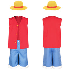 Kinder Jungen One Piece Luffy Cosplay Costume Halloween Karneval Party Kostüm