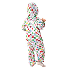 Kinder Weihnachten Jumpsuit Hoodie 3D Druck mit Kapuze Jumpsuit