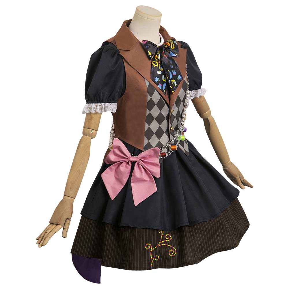 Mad Hatter Tarrant Hightopp Crossplay Cosplay Kostüm Damen Halloween Karneval Outfit