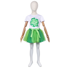 Mädchen Kinder St. Patrick’s Day Tüllkleid Saint Patrick's Day Kleid