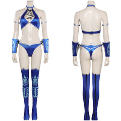 Mortal Kombat 11 Kitana Sexy Cosplay Kostüm Halloween Karneval Outfits