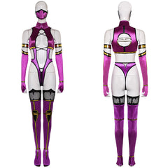 Mortal Kombat 9 Mileena Jumpsuit Cosplay Kostüm MK9 Mileena Halloween Karneval Outfits