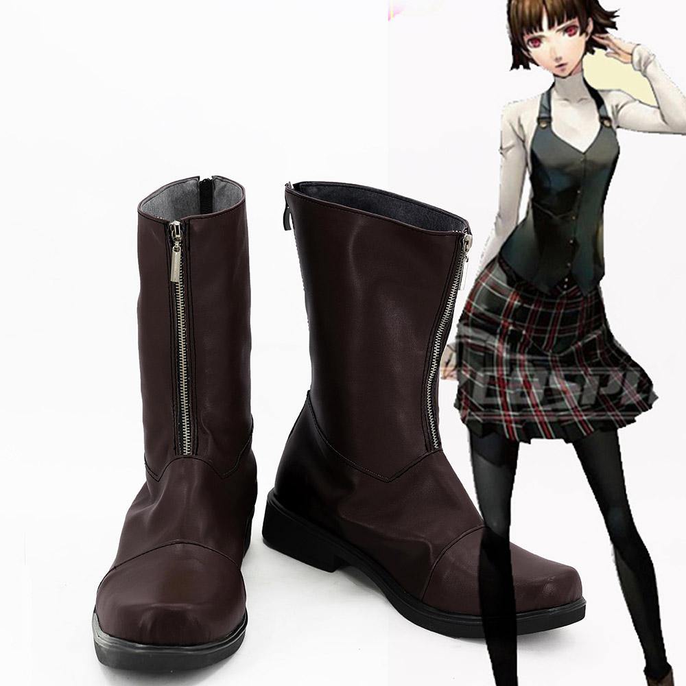 Persona 5 P5 Makoto Niijima Stiefel Coplay Schuhe - cosplaycartde