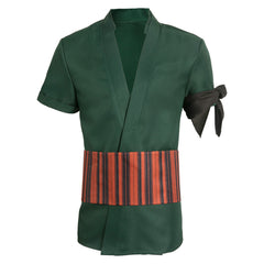 Roronoa Zoro grün T-Shirt One Piece Lorenor Zorro Cosplay Kostüm