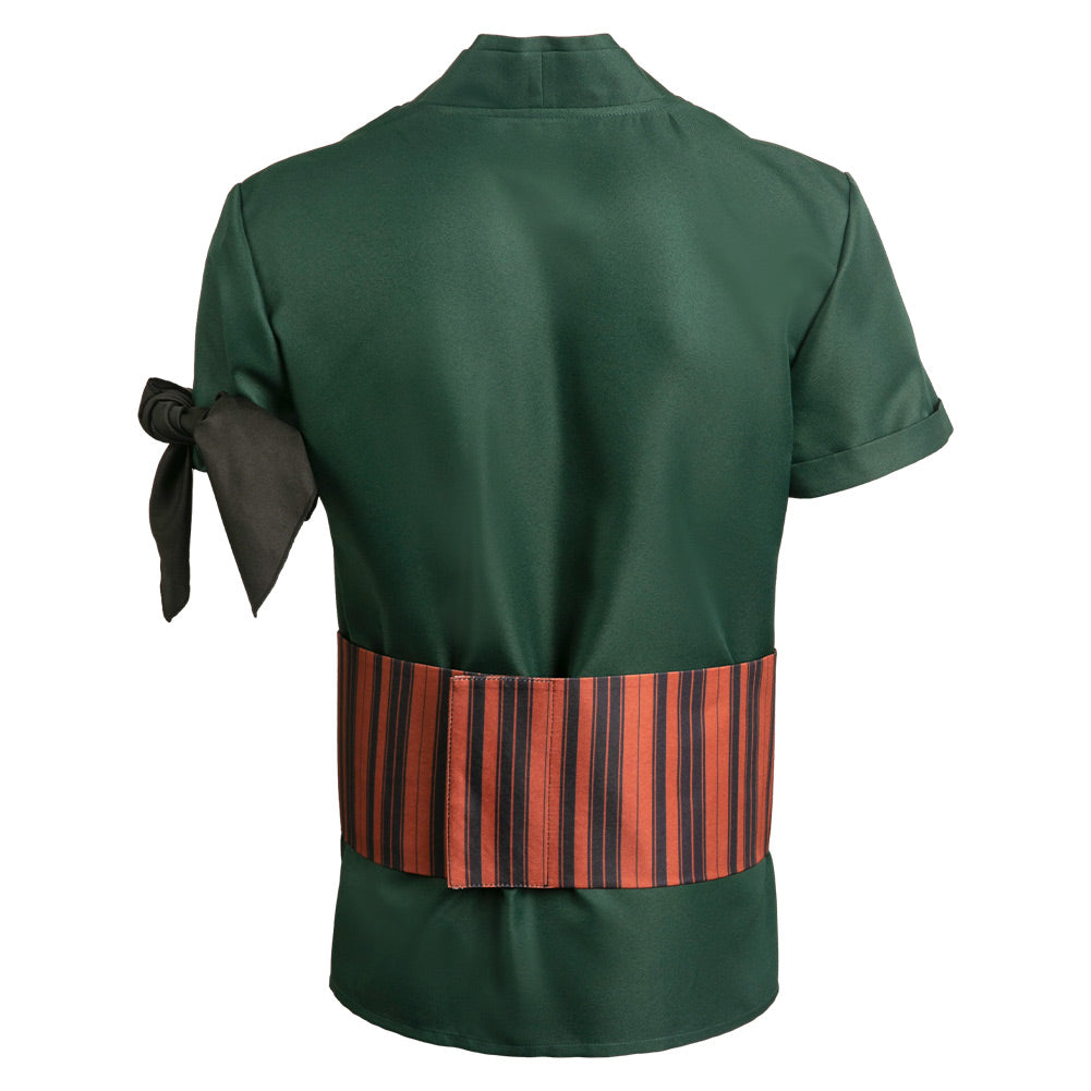 Roronoa Zoro grün T-Shirt One Piece Lorenor Zorro Cosplay Kostüm