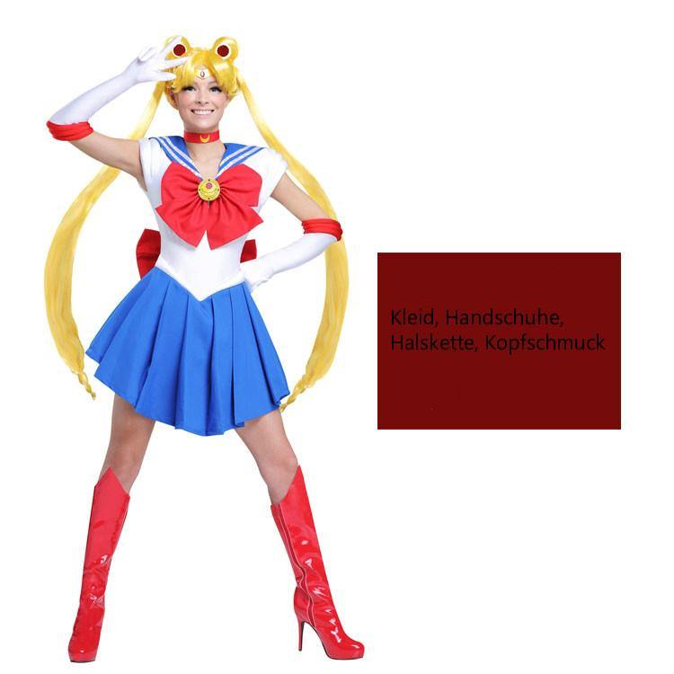 Sailor Moon Tsukino Usagi Ami Mizuno Rei Hino Kleid Cosplay Kostüm - cosplaycartde