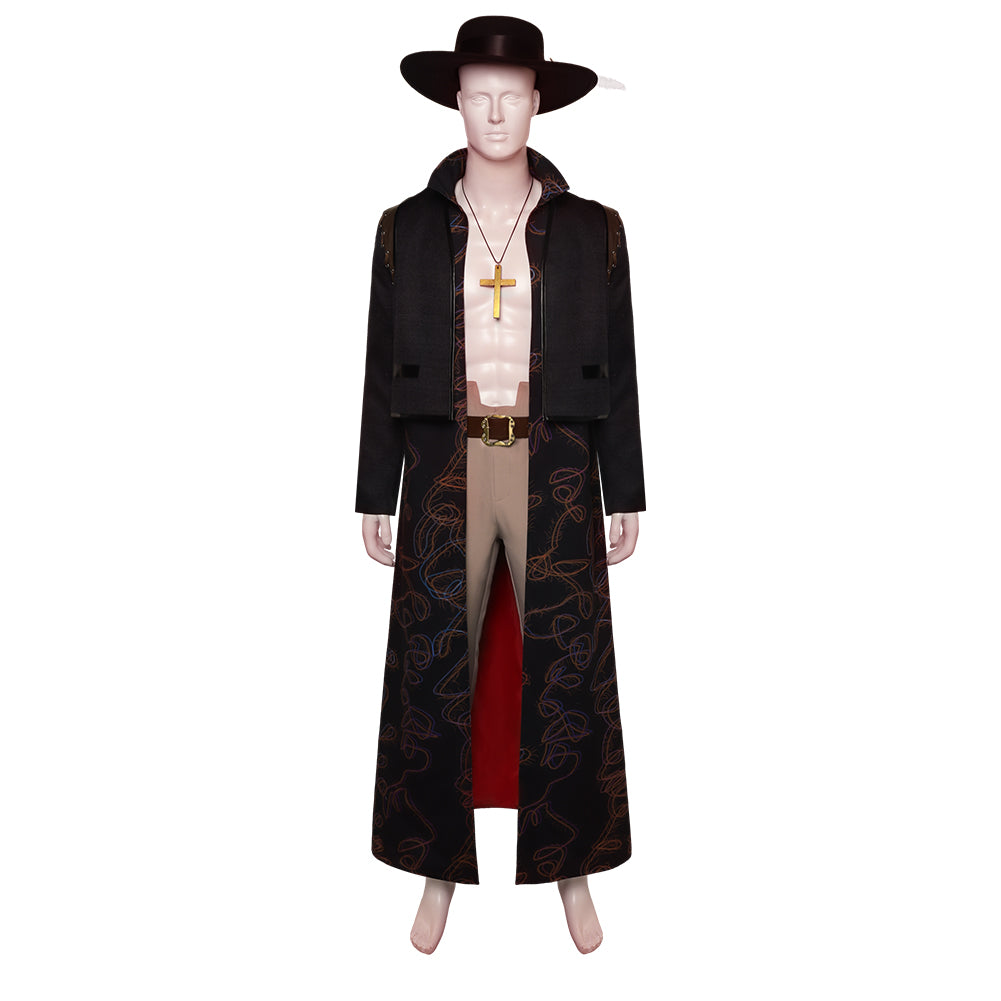 Serie One Piece Dracule Mihawk Cosplay Kostüm Set Halloween Karneval Outfits