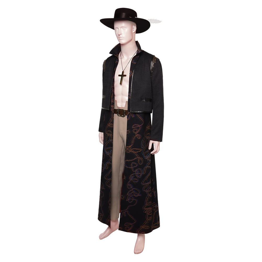 Serie One Piece Dracule Mihawk Cosplay Kostüm Set Halloween Karneval Outfits