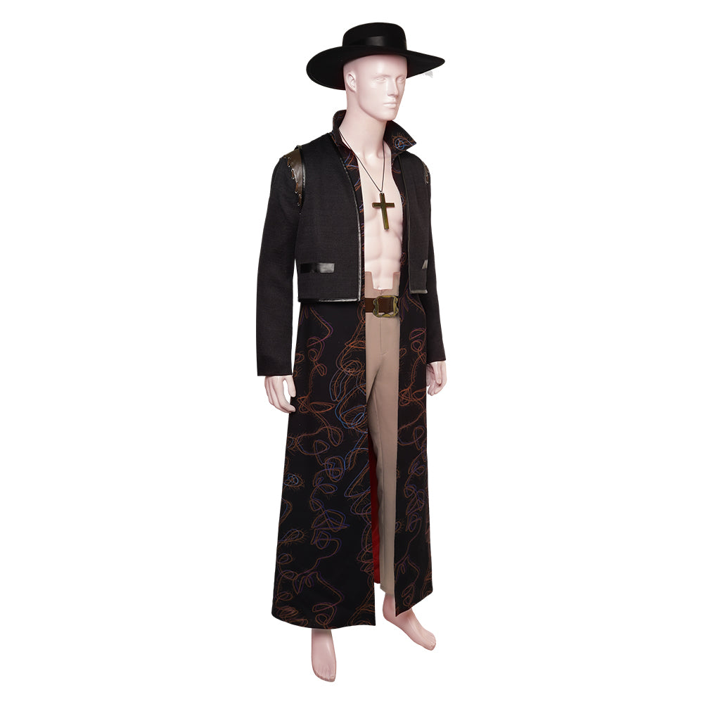 Serie One Piece Dracule Mihawk Cosplay Kostüm Set Halloween Karneval Outfits