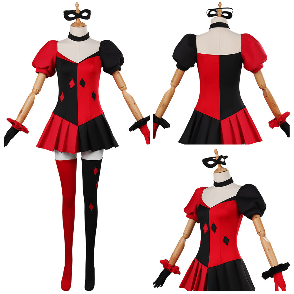 Suicide Squad Cosplay Kleid Harley Quinn Halloween Karneval Kostüm