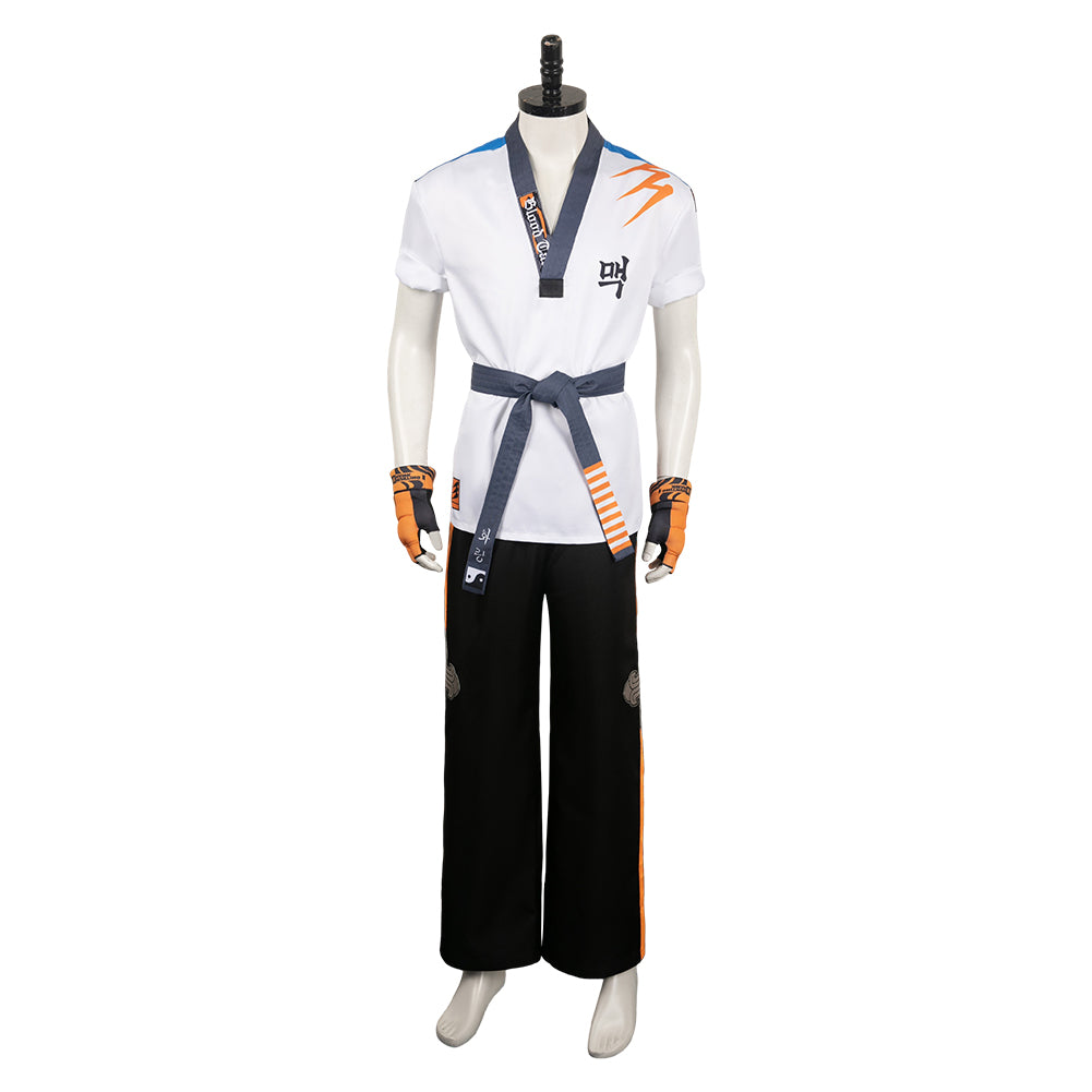 Tekken 8 Hwoarang Cosplay Kostüm Set Halloween Karneval Outfits