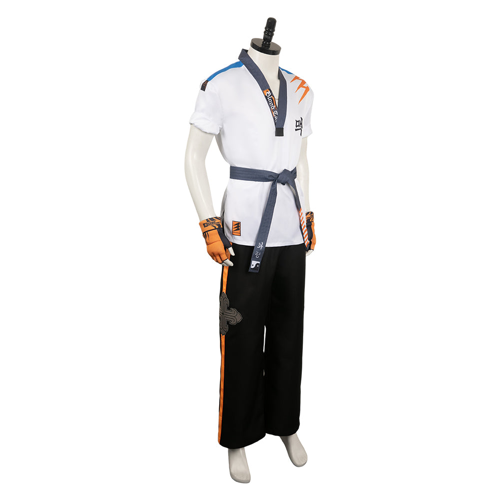 Tekken 8 Hwoarang Cosplay Kostüm Set Halloween Karneval Outfits