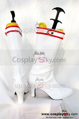 Tekken Lili Cosplay Stiefel Schuhe Weiß Maßgeschneiderte