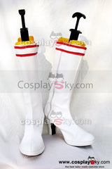 Tekken Lili Cosplay Stiefel Schuhe Weiß Maßgeschneiderte