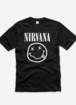 NIRVANA Smile face Nevermind Kurt Cobain CD Album Schwarz T Shirt