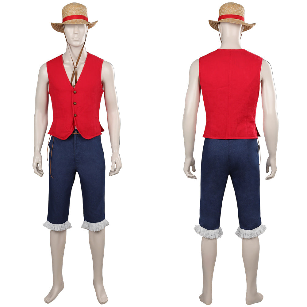 TV One Piece Luffy Kostüm Cosplay Halloween Karneval Outfits