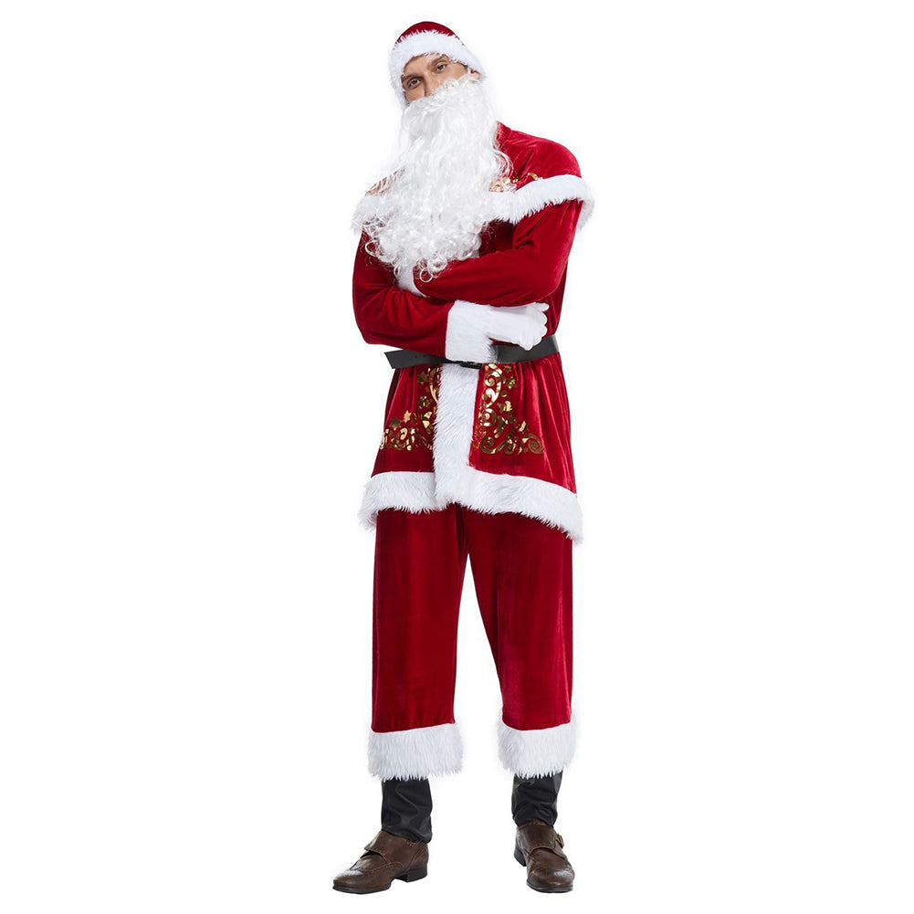 unisex Erwachsene Weihnachtsmann Cosplay Kostüm Outfits Weihnachten Outfits