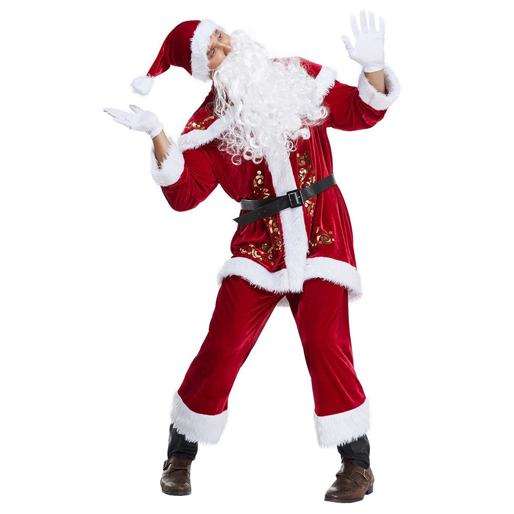 unisex Erwachsene Weihnachtsmann Cosplay Kostüm Outfits Weihnachten Outfits