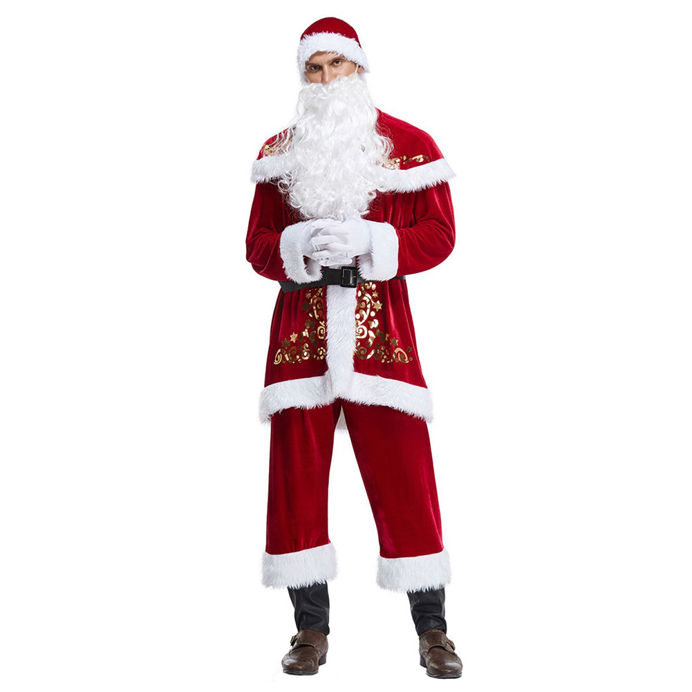 unisex Erwachsene Weihnachtsmann Cosplay Kostüm Outfits Weihnachten Outfits