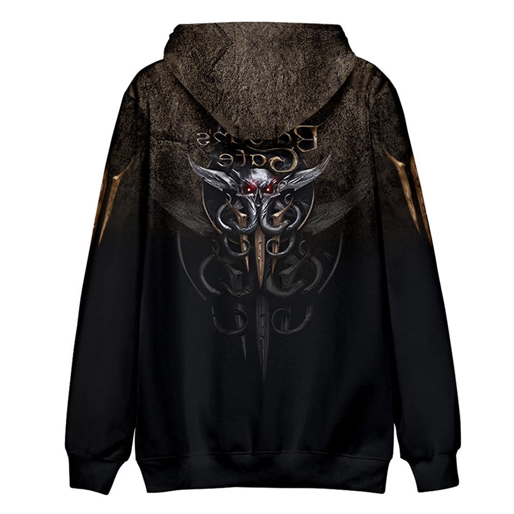 unisex Hoodie Baldur's Gate Cosplay Hoodie 3D Druck Sweatshirt mit Kapuze Streetwear Pullover Game