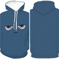 Unisex Palworld blau Depresso Cosplay Hoodie 3D Druck Sweatshirt mit Kapuze Streetwear Pullover