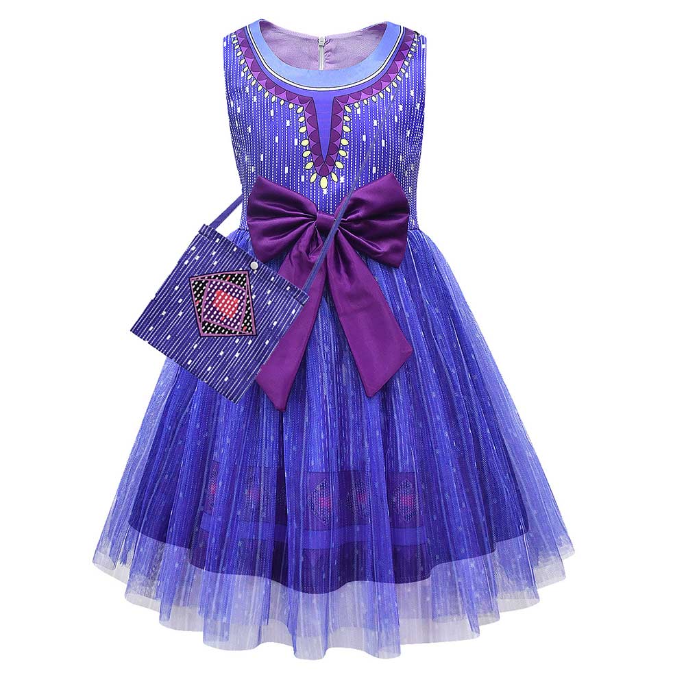  Wish Kinder Mädchen Wunsch Asha Kleid Prinzessin Cosplay Kostüm Kleid Outfits 